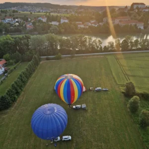 Let balonom iznad Slovenije sa pogledom na Međimurje